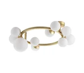 Lampy sufitowe - Ideal Lux - LED Żyrandol natynkowy PERLAGE 10xG9/3W/230V złoty/biały - miniaturka - grafika 1