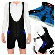 Spodenki rowerowe - Spodenki Rowerowe Męskie na Rower z Szelkami Wkładką Żelową Kolarskie 4XL - miniaturka - grafika 1