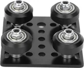 Filamenty i akcesoria do drukarek 3D - Czarna płyta bramowa typu V do drukarek 3D Akcesoria Profile aluminiowe Standard 2020 - miniaturka - grafika 1