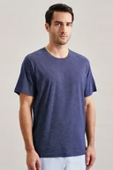 Piżamy damskie - SEIDENSTICKER T-SHIRT OD PIŻAMY GRANATOWY W PASKI L 3H6G3_B* TXA - miniaturka - grafika 1