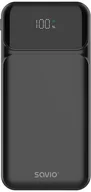 Powerbanki - SAVIO BA-08 POWERBANK 10000 mAh, czarny - miniaturka - grafika 1