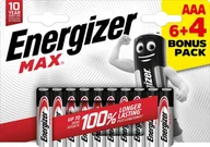 Baterie i akcesoria - Energizer Energizer LR03/10 Max AAA 6+4 zdarma - miniaturka - grafika 1