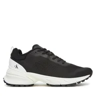 Sneakersy męskie - Sneakersy Calvin Klein Jeans Hike Runner Tech Knit YM0YM01284 Czarny - miniaturka - grafika 1