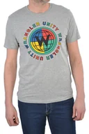 Koszulki męskie - WRANGLER SS GLOBE TEE MID GREY T-SHIRT MĘSKI - miniaturka - grafika 1