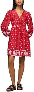 Pepe Jeans Sukienka damska batia, Czerwony (Studio Red), L - Sukienki - miniaturka - grafika 1
