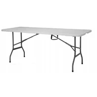 Stoły ogrodowe - STÓŁ CATERINGOWY składany bankietowy 180cm ogrodowy biały - miniaturka - grafika 1