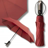 Parasole - Parasol automatyczny składany męski damski automat XL z pokrowcem czerwony - miniaturka - grafika 1