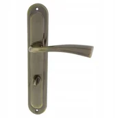 Klamki - Alubrass Klamka IGA 72 DŁUGI SZYLD WC PATYNA IPWC - miniaturka - grafika 1