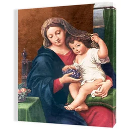 Obraz religijny na płótnie Matka Boża i Dzieciątko Jezus - Ikony i obrazy sakralne - miniaturka - grafika 1