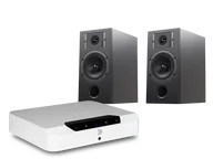 Zestawy stereo - Bluesound POWERNODE EDGE (biały) + Diva 3 (czarny) - miniaturka - grafika 1