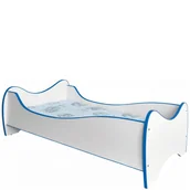Łóżka dla dzieci i młodzieży - Łóżko Dziecięce z Materacem Duo Halmar Biały / Niebieski Biały / Niebieski - miniaturka - grafika 1