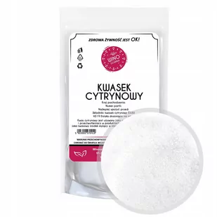 Kwas kwasek cytrynowy spożywczy E330 - 1kg - Dodatki do ciast w proszku - miniaturka - grafika 1