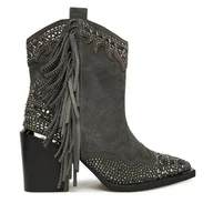 Botki damskie - Kowbojki Alma En Pena I250840 Szary - miniaturka - grafika 1