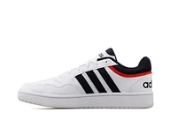 Trampki męskie - adidas Hoops 3.0, Trampki męskie, Ftwr White Legend Ink Vivid Red, 42.5 EU - miniaturka - grafika 1