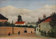 Plakaty - Outskirts of Paris, Henri Rousseau - plakat 100x70 cm - miniaturka - grafika 1