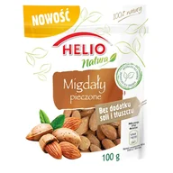 Bakalie - Helio Natura Migdały pieczone 100 g - miniaturka - grafika 1