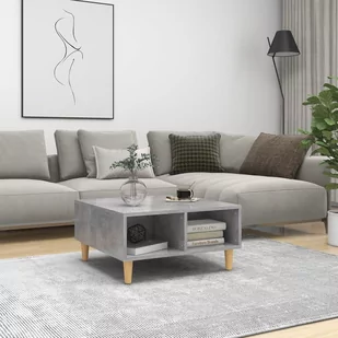 VidaXL Lumarko Stolik kawowy, szarość betonu, 60x60x30 cm, płyta wiórowa 805981 VidaXL - Ławy i stoliki kawowe - miniaturka - grafika 1