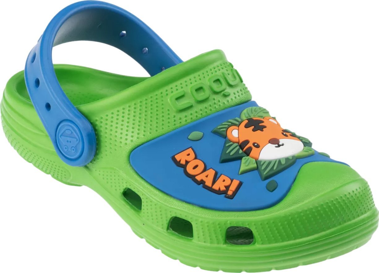 Coqui Dziecięce sandały Coqui MAXI lime/royal jungle wildeness rozmiar 24/25