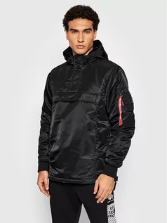 Kurtki męskie - Alpha Industries Kurtka anorak 118103 Czarny Regular Fit - grafika 1