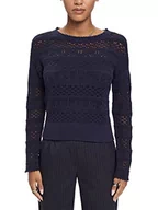 Swetry damskie - ESPRIT Damski sweter 023EE1I308, 400/NAVY, XXS, 400/granatowy, XXS - miniaturka - grafika 1