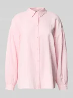 Bluzki damskie - Bluzka koszulowa o kroju relaxed fit z czystej bawełny model ‘MUNA’ - miniaturka - grafika 1