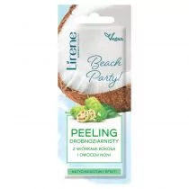 LIRENE Beach Party - Peeling drobnoziarnisty z wiorkami kokosa i owocami noni 7ml - Maseczki do twarzy - miniaturka - grafika 1
