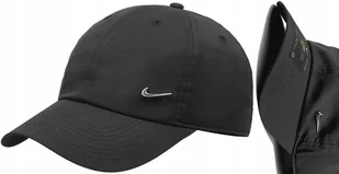 NIKE CZAPKA MĘSKA DUŻA METAL Z DASZKIEM SWOOSH CZARNA BEJSBOLÓWKA MEN SIZE - Czapki i chusty sportowe męskie - miniaturka - grafika 1
