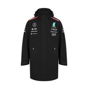 Kurtki męskie - Kurtka męska przeciwdeszczowa czarna Team Mercedes AMG F1 2024 - miniaturka - grafika 1