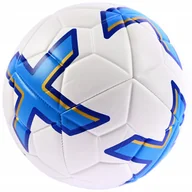 Piłka nożna - Biała Piłka Nożna Dla Dzieci Wytrzymała Szkolna Treningowa Szyta Maszynowo - miniaturka - grafika 1