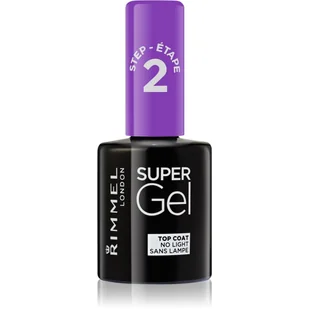 Rimmel London Super Gel Top Coat Lakier do paznokci 12 ml Odcień 002 Glitter Finish - Lakiery do paznokci - miniaturka - grafika 1