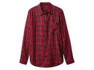 Koszule damskie - esmara® Koszula flanelowa damska z bawełny (Czerwony, XS (32/34)) - miniaturka - grafika 1