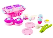 Zabawy w naśladowanie dorosłych - Zestaw kuchenny dla dziewczynki garnki kuchenka 1121 - miniaturka - grafika 1