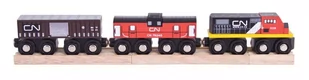 Bigjigs Toys Pociąg CN Kolei Kanadyjskich - Pociągi dla dzieci - miniaturka - grafika 1