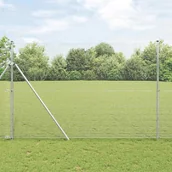 Ogrodzenia - Lumarko Ogrodzenie z drutu spawanego z 13 słupkami 1,5x50 m stal ocynkowana - miniaturka - grafika 1