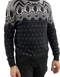 bawełna podział sweter męski, czarny, XL - Swetry męskie - miniaturka - grafika 1