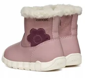 Śniegowce damskie - Geox Śniegowce Dziewczęce Różowe Na Zamek 22 Jtb - miniaturka - grafika 1