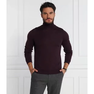 BOSS Wełniany golf Musso-P | Slim Fit - Swetry męskie - miniaturka - grafika 1