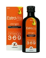 Suplementy naturalne - SKOTAN EstroVita Omega 3-6-9 + witamina E Płyn, 150ml - miniaturka - grafika 1