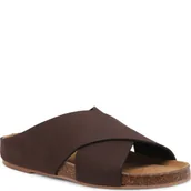 Klapki i japonki damskie - Alohas Skórzane klapki - miniaturka - grafika 1