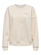 Bluzy damskie - ONLY Bluza w kolorze kremowym - miniaturka - grafika 1