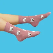 Skarpetki damskie - Skarpetki Samoyed Skarpetki dla psiarzy Samojed - miniaturka - grafika 1