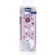 Kosmetyki kąpielowe dla dzieci - Chicco Always Smiling Set 6m+ zestaw do pielęgnacji zębów z futerałem Lilac - miniaturka - grafika 1