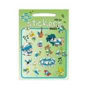 Szkolne artykuły papiernicze - Barbo Toys Zestaw Naklejek 180 szt Muzyka SMERFY - Barbo Toys - miniaturka - grafika 1