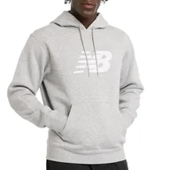 Bluzy sportowe męskie - Bluza New Balance MT43904AG - szara - miniaturka - grafika 1