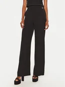 Spodnie damskie - Rinascimento Spodnie materiałowe CFC0120597003 Czarny Regular Fit - miniaturka - grafika 1