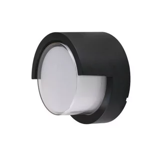 Kinkiet Zewnętrzny Oprawa Ścienna V-Tac 7W Led Czarna Okrągła Ip65 Vt-831 3000K 610Lm - Lampy ogrodowe - miniaturka - grafika 1