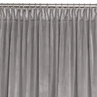 Zasłony - Zasłona VILA kolor szary styl klasyczny taśma smok transparentna 5 cm velvet 265x225 homede - CURT/HOM/VILA/VELVET/PLEAT/D/50/GR - miniaturka - grafika 1