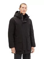 Kurtki męskie - TOM TAILOR parka męska, 2999 - Black, 3XL - miniaturka - grafika 1