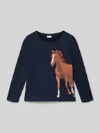 Koszulki dla dziewczynek - Bluzka z długim rękawem o kroju regular fit z mieszanki dżerseju i bawełny - miniaturka - grafika 1