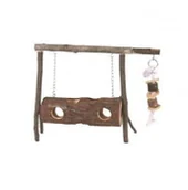 Akcesoria dla gryzoni - PanamaPet Plac zabaw dla gryzoni, drewniany, 30x20cm - miniaturka - grafika 1